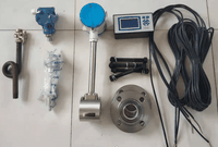 Split type vortex flowmeter with temperature and pressure compensation Split type vortex flowmeter with temperature and pressure compensation